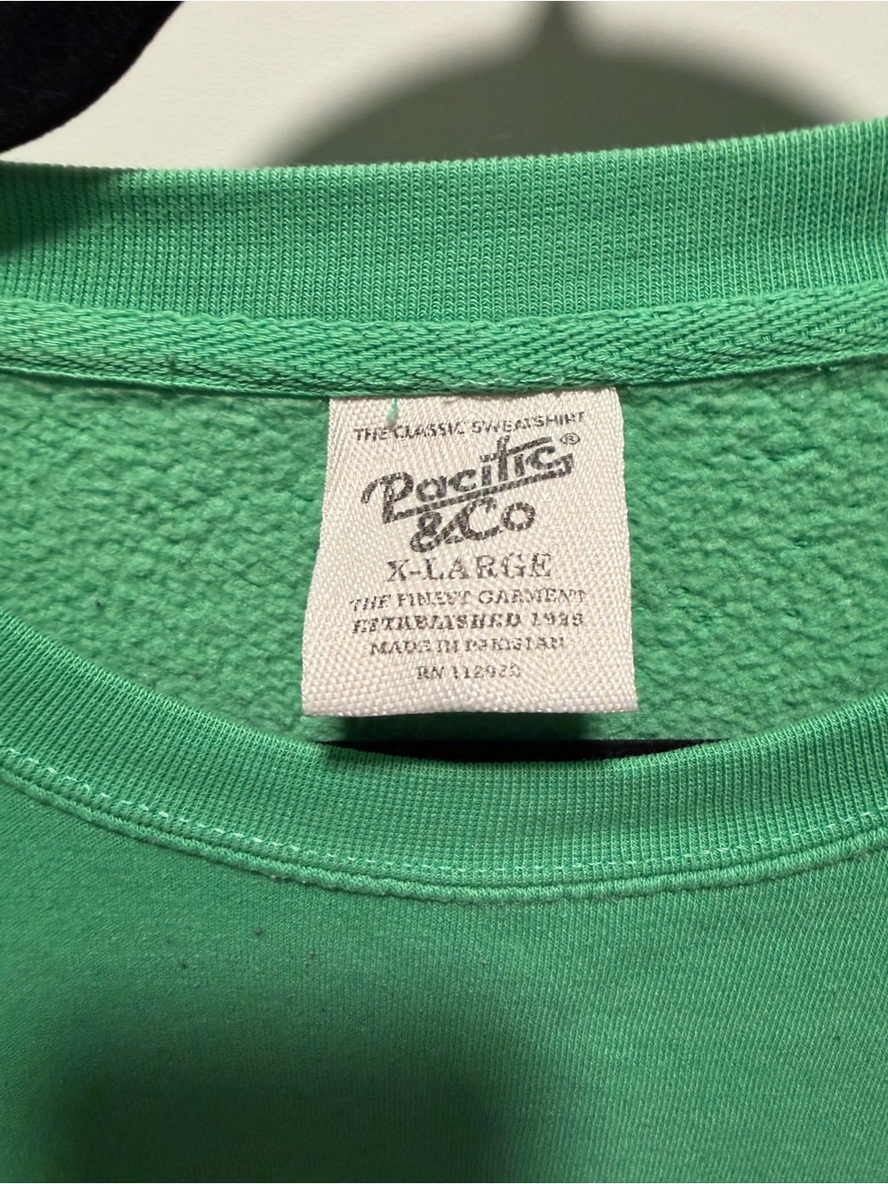 CO Green Crewneck Sweatshirt with Pink Beverly Hills Script - Picture 2 of 3